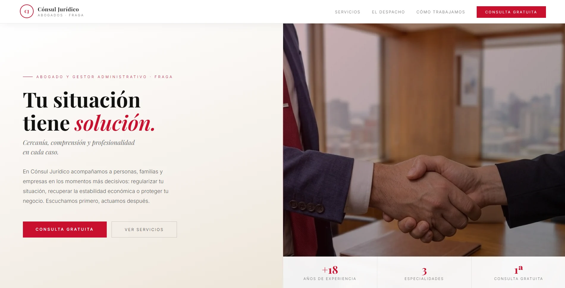 Nueva web consuljuridico.com diseñada por VELIA
